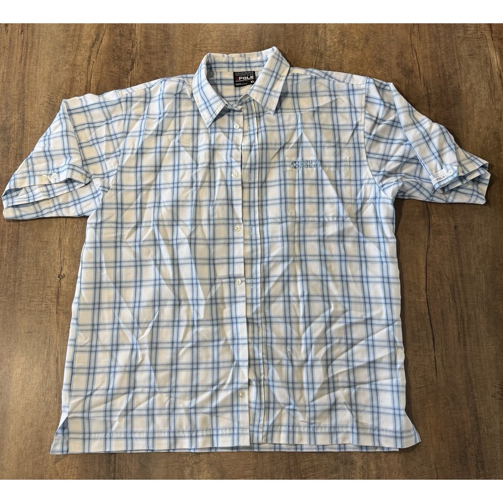 SOUTHPOLE AUTHENTIC COLLECTION‎ MENS SHORT SLEEVE BUTTON DOWN SHIRT XL. READ